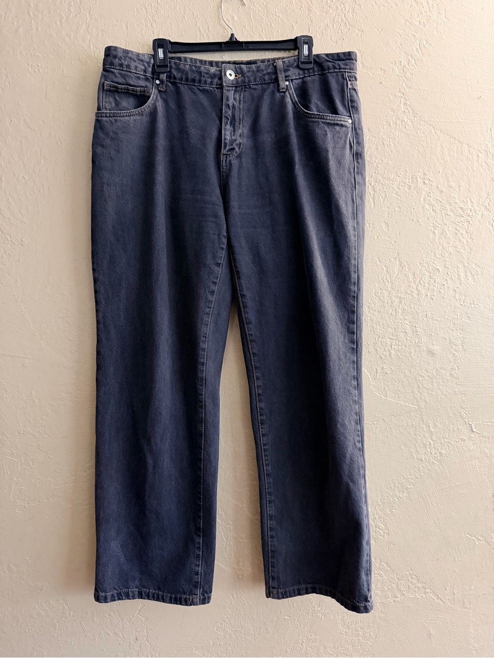 Cotton On Women's Black Wide-Leg Jeans